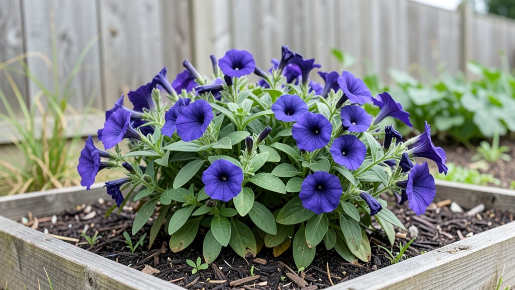 Front Yard Petunia Flower Bed: Bold Cascading Colors for Instant Vertical Drama