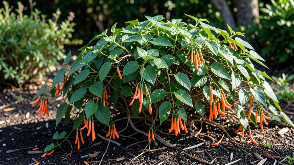 Orange Flowered Climber: Fragrant Vertical Elegance for Sunlit Walls