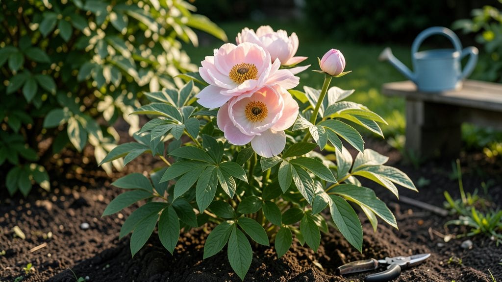 Peony Flower Garden: Year-Round Elegance With Minimal Pruning Care