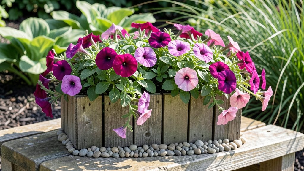 Petunia Flower Box: Bold Cascading Colors for Instant Vertical Gardens