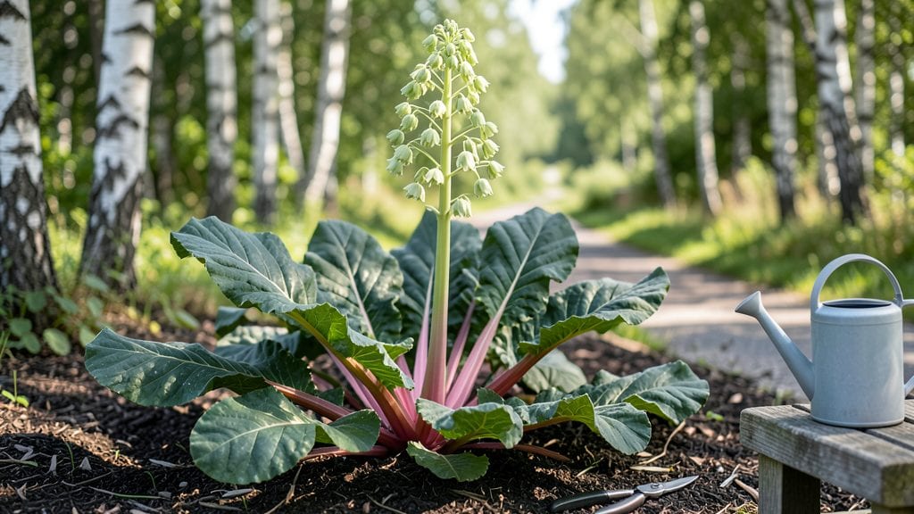 Rhubarb Flower Stalk Growing Guide: Year-Round Harvest Secrets