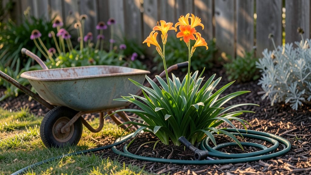 Wheelbarrow Flower Bed: Vertical Garden Space-Saver for Small Yards